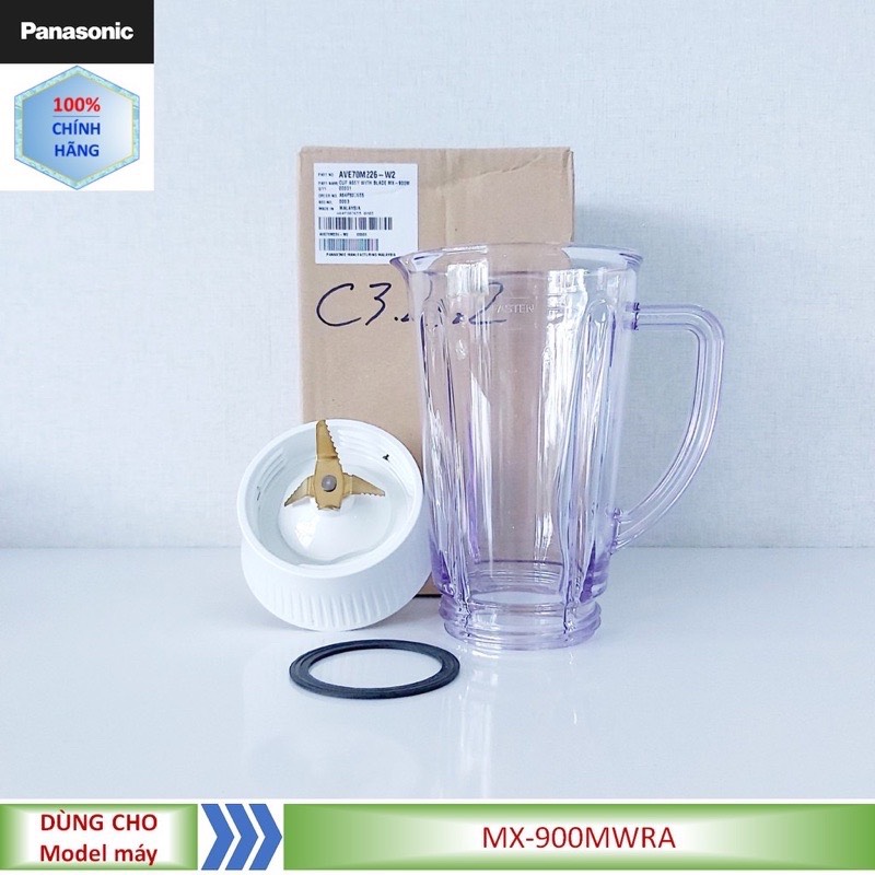 Phụ kiện máy xay panasonic - cối sinh tố máy xay Panasonic MX-900MWRA