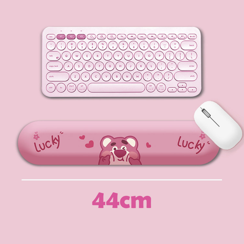 Non-slip strawberry Lotso bear keyboard mouse pad