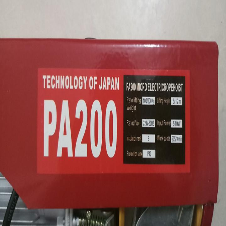 Tời điện Pa 200kg cáp dài 25m