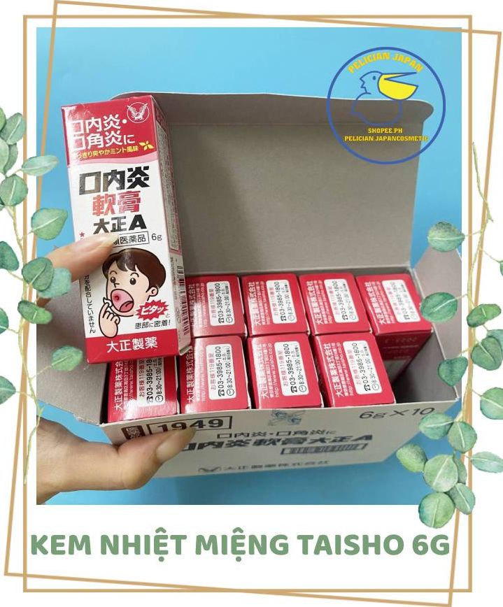 Kem bôi nhiệt miệng và lở miệng taiso 6g