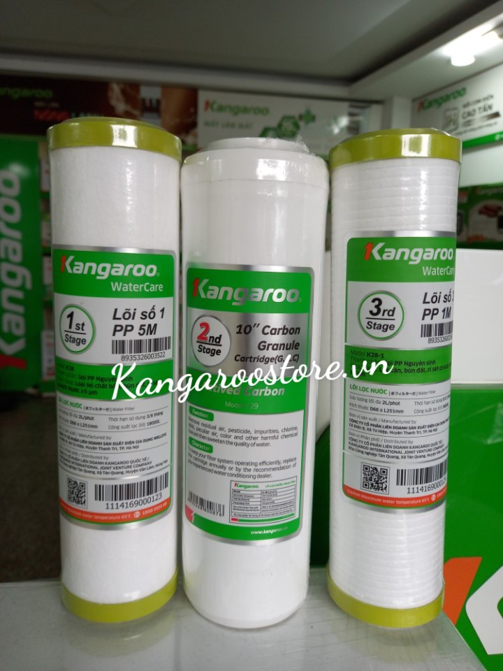 Bộ lõi lọc nước số 123 Kangaroo
