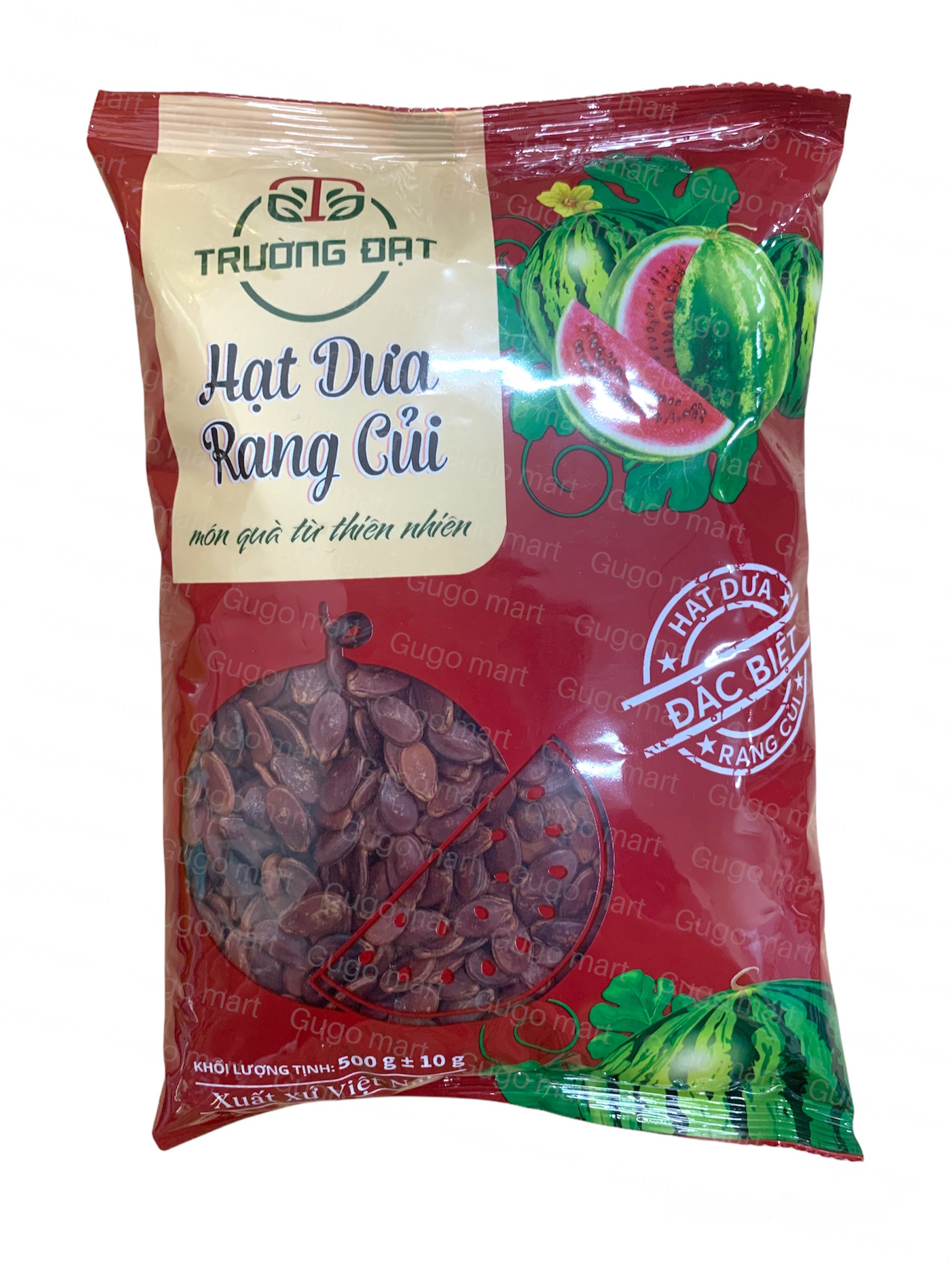 Hạt dưa rang củi trường đạt 500g, không hóa chất gugo mart