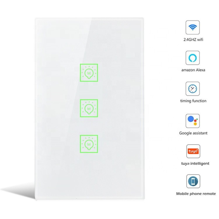 Công tắc cảm ứng WIFI 1,2,3,4 nút Smart Life