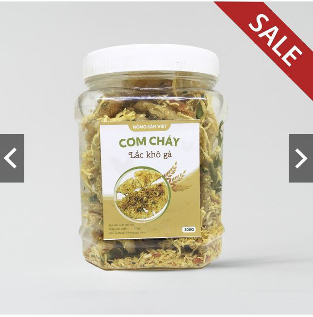 300gr Cơm Cháy Chiên Mắm Lắc Khô Gà