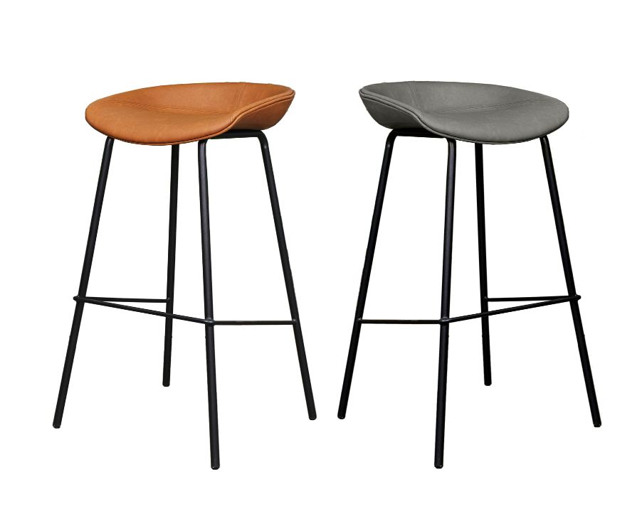 Ghế quầy bar bọc da chân sắt HAY39PU
