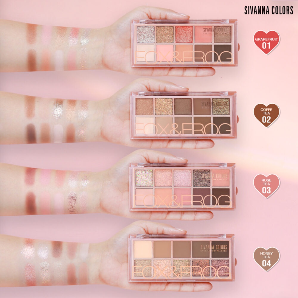 Bảng Phấn Mắt Sivanna Colors Eyeshadow Palette Fox & Frog HF158