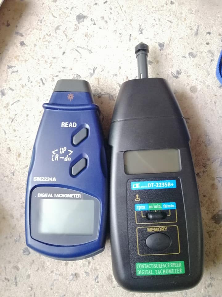 Máy đo tốc độ vòng quay (đo tiếp xúc và đo lazer)