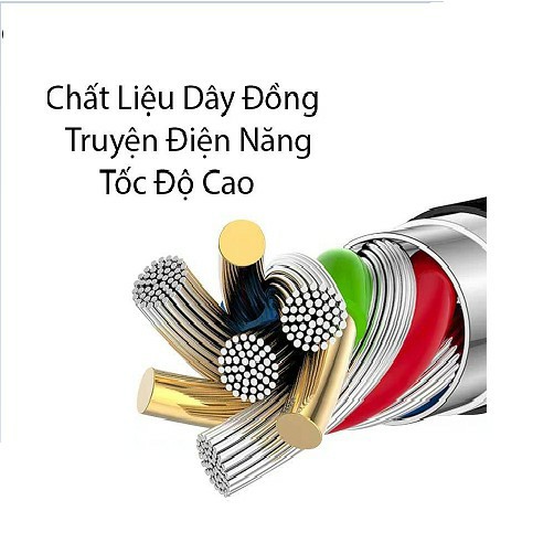 CÁP SẠC ĐA NĂNG 3 TRONG 1 - Lightning - Micro USB - Type C - DÂY DÙ SIÊU BỀN