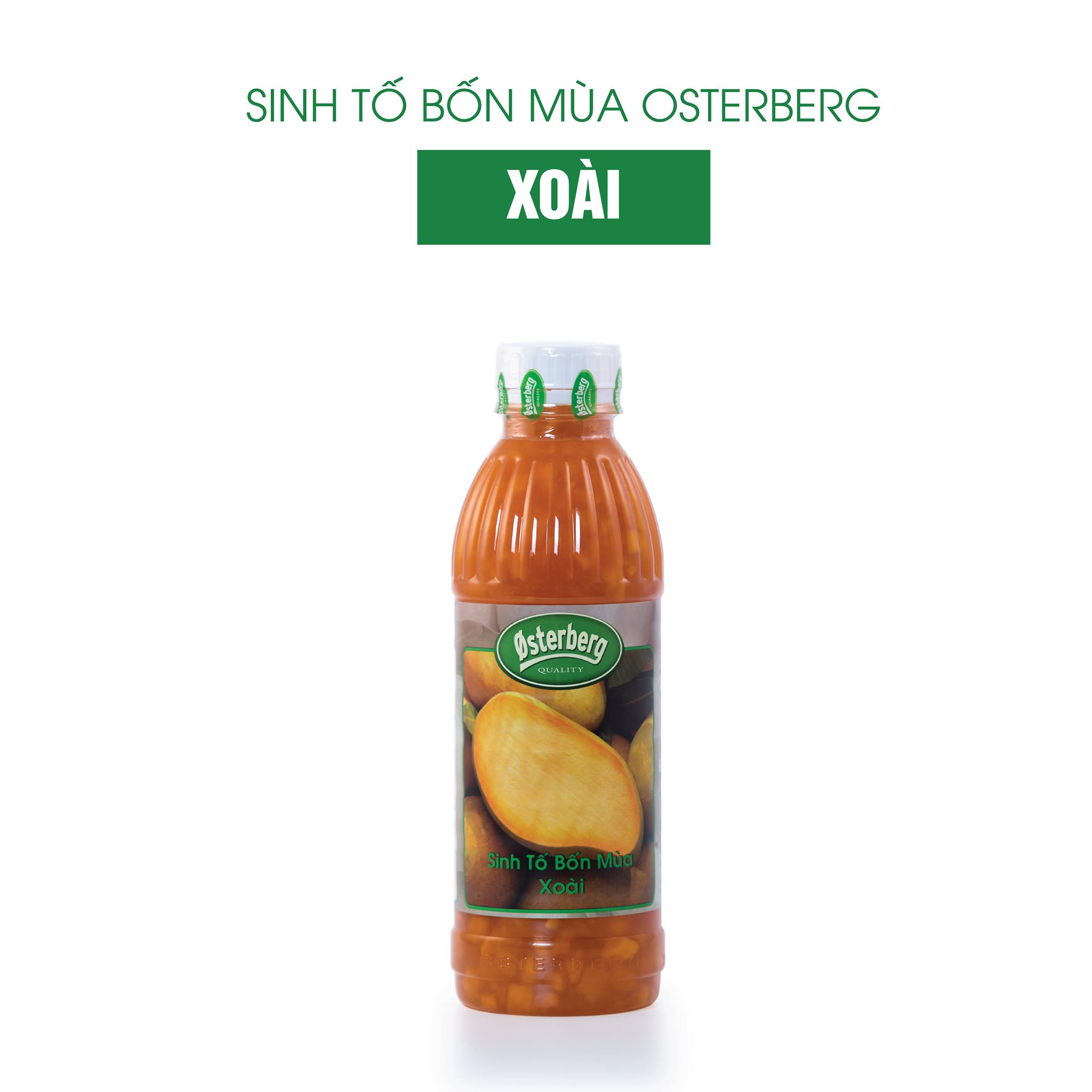 Mứt Xoài - Sinh tố bốn mùa osterberg Xoài chai 1L làm bánh,đồ uống, trà sữa, đá xay