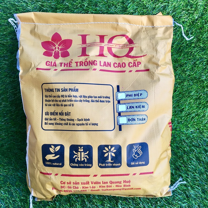 Giá thể trồng lan cao cấp HQ bao 15 dm3