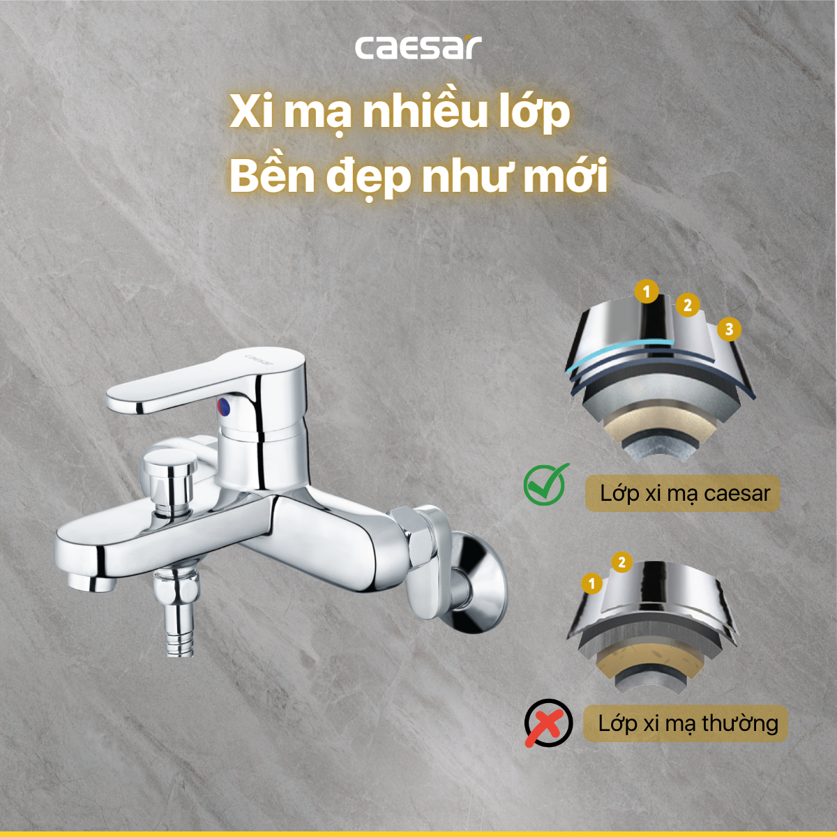 Vòi Sen Gạt Nóng Lạnh - S573C