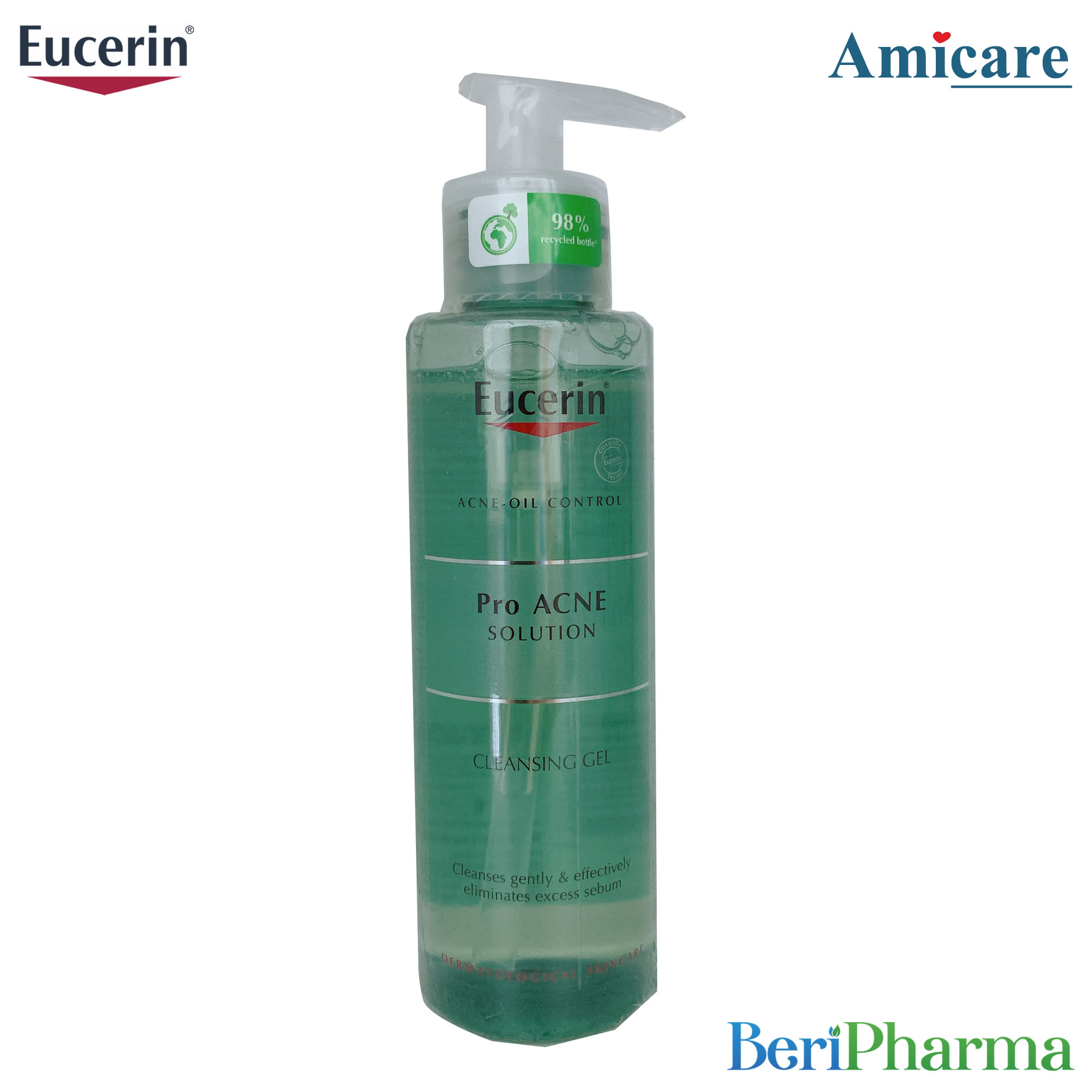 [HCM]Eucerin Proacne Cleasing Gel - Gel Rửa Mặt Dành Cho Da Nhờn Mụn 200ml