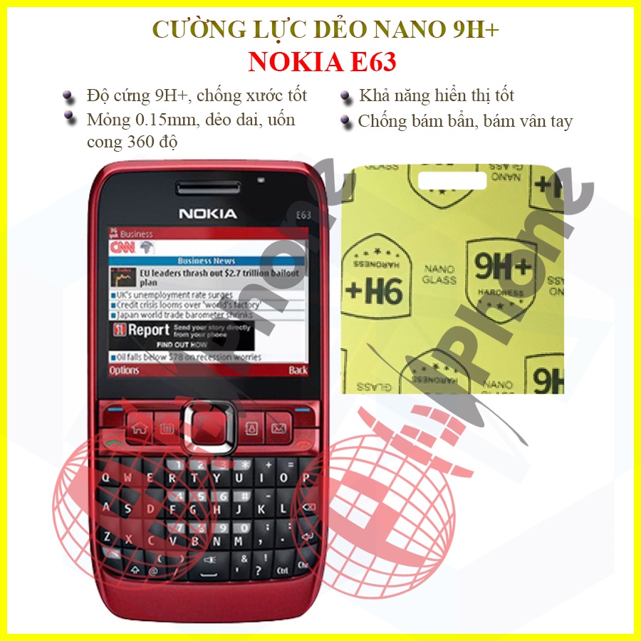 Dán cường lực dẻo nano Nokia E63