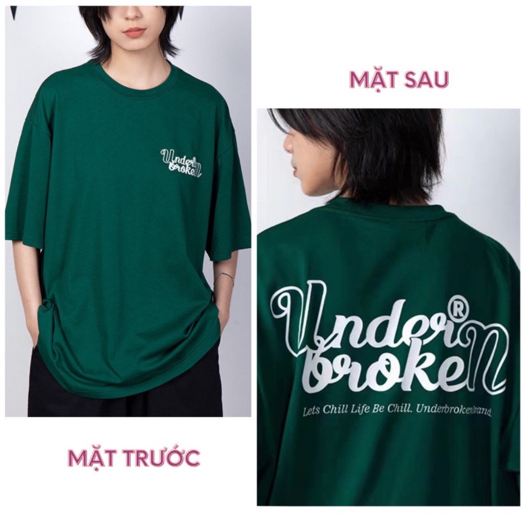 Áo thun áo phông UNDER BROKEN - Áo phông form rộng tay lỡ phong cách Hàn Quốc phù hợp cả nam nữ cặp đôi - Tokyo shop