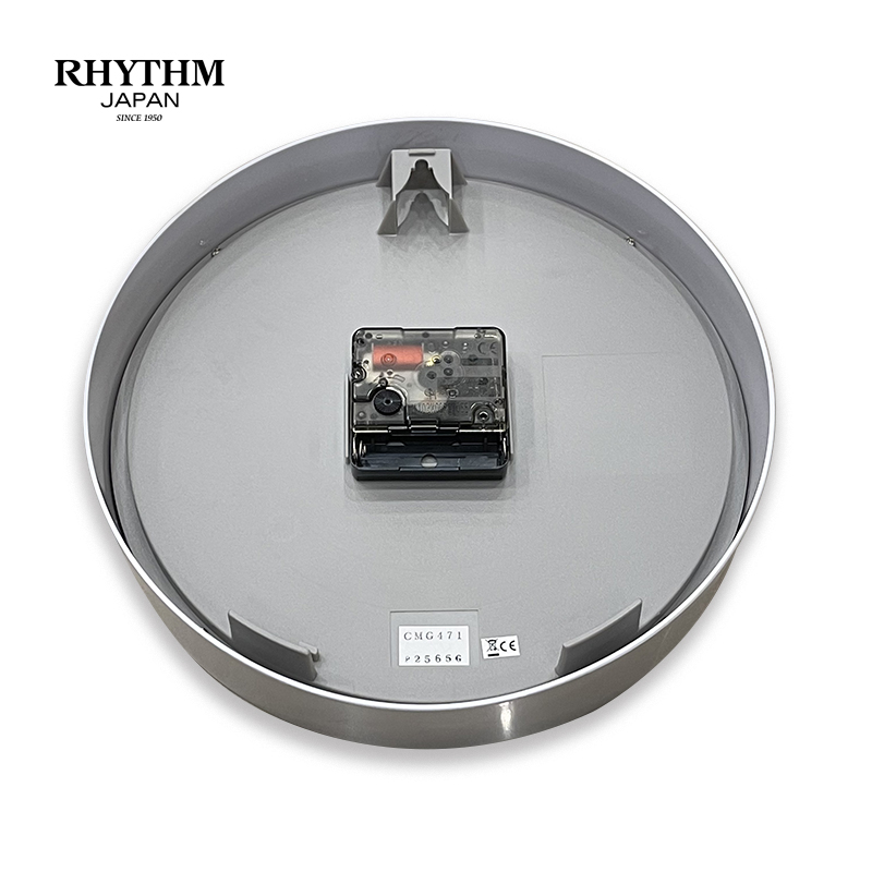 Đồng hồ treo tường Rhythm CMG471NR66 Basic Wall Clocks (Bạc)