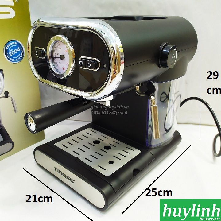 Máy pha cà phê Tiross TS6211 - Áp lực 15 bar
