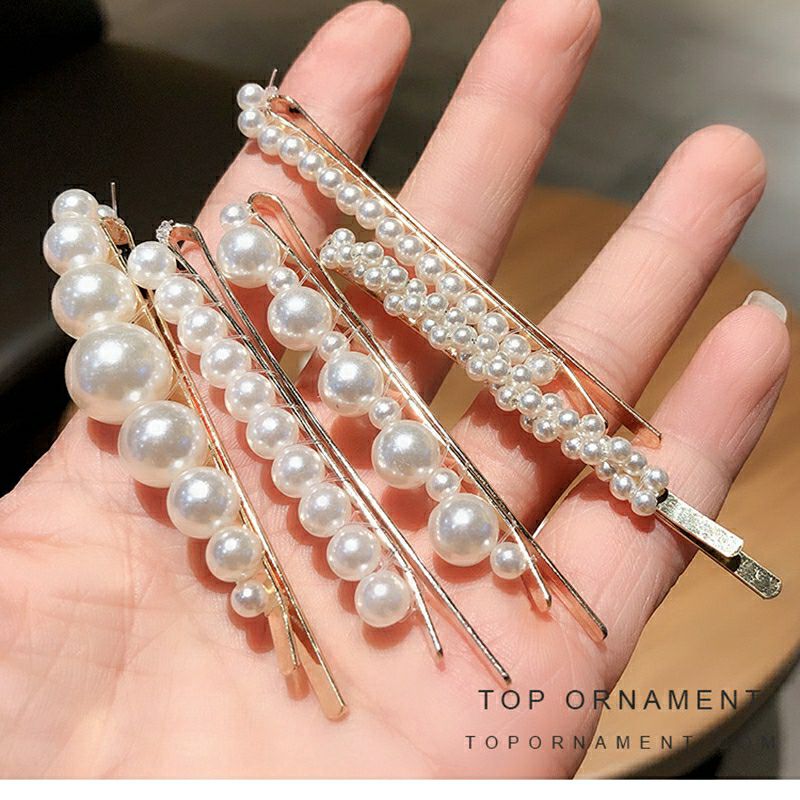 [HCM]Set 5 kẹp tóc mái đính ngọc