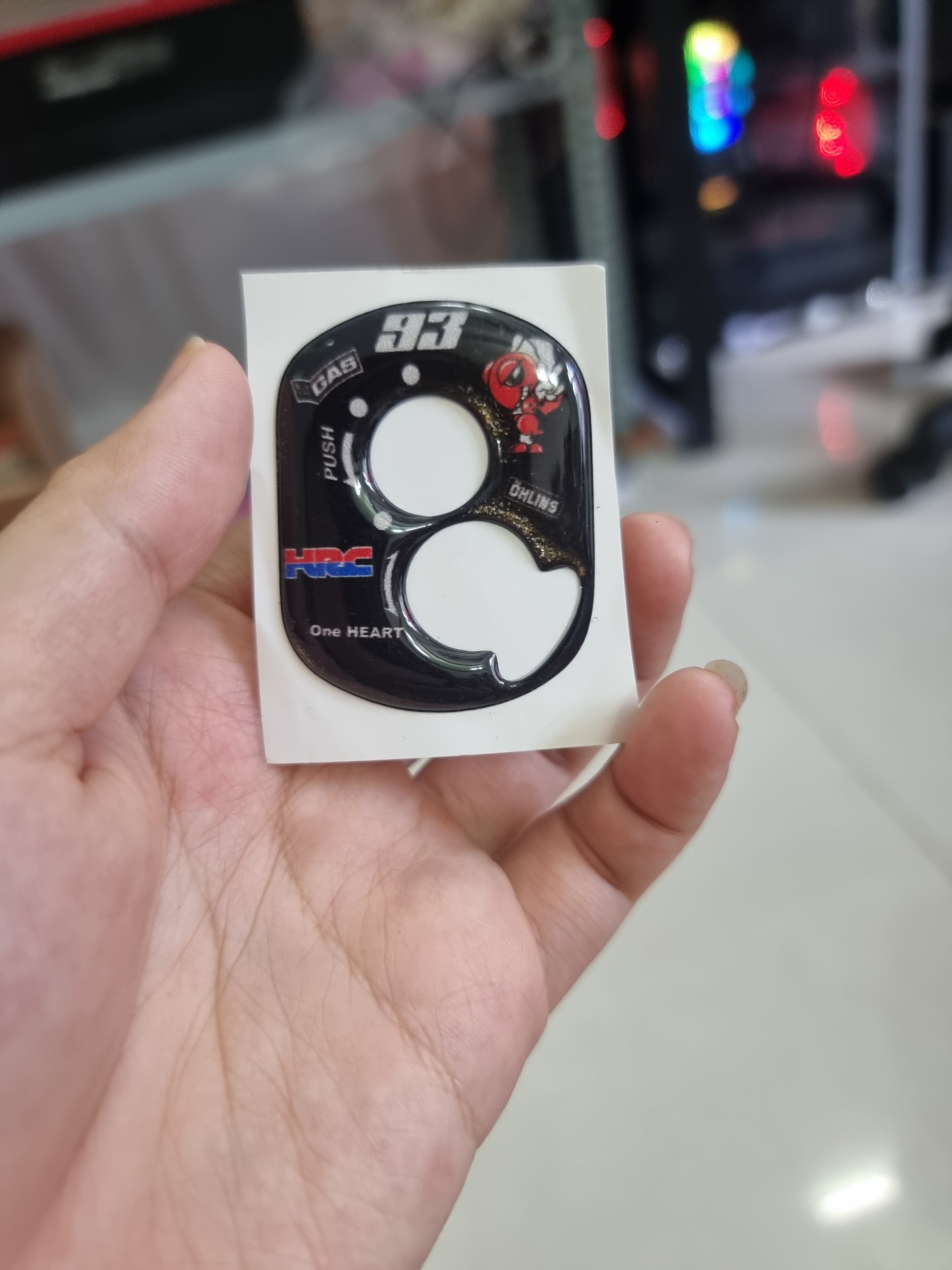Tem nổi phản quang dán khóa xe honda wave vision 2013 lead...