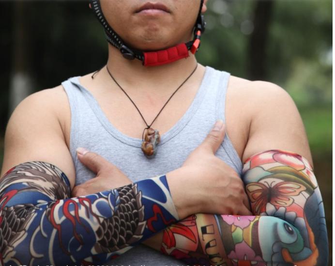 1 đôi Tất tay che cánh tay hình xăm Hàn Quốc
