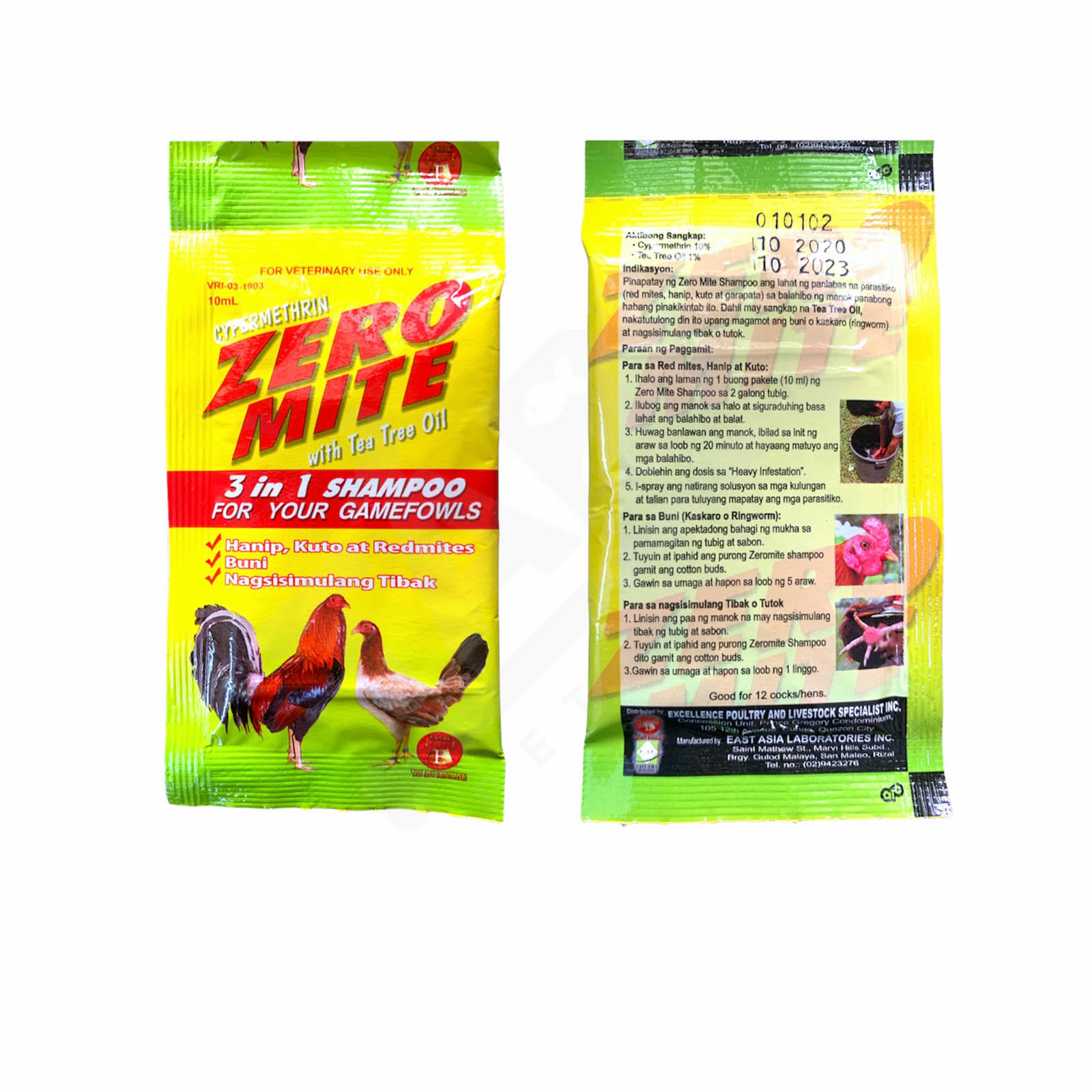 Zero Mite Xà Bông Tắm Gà Đẹp Lông, Diệt Rận Mạt