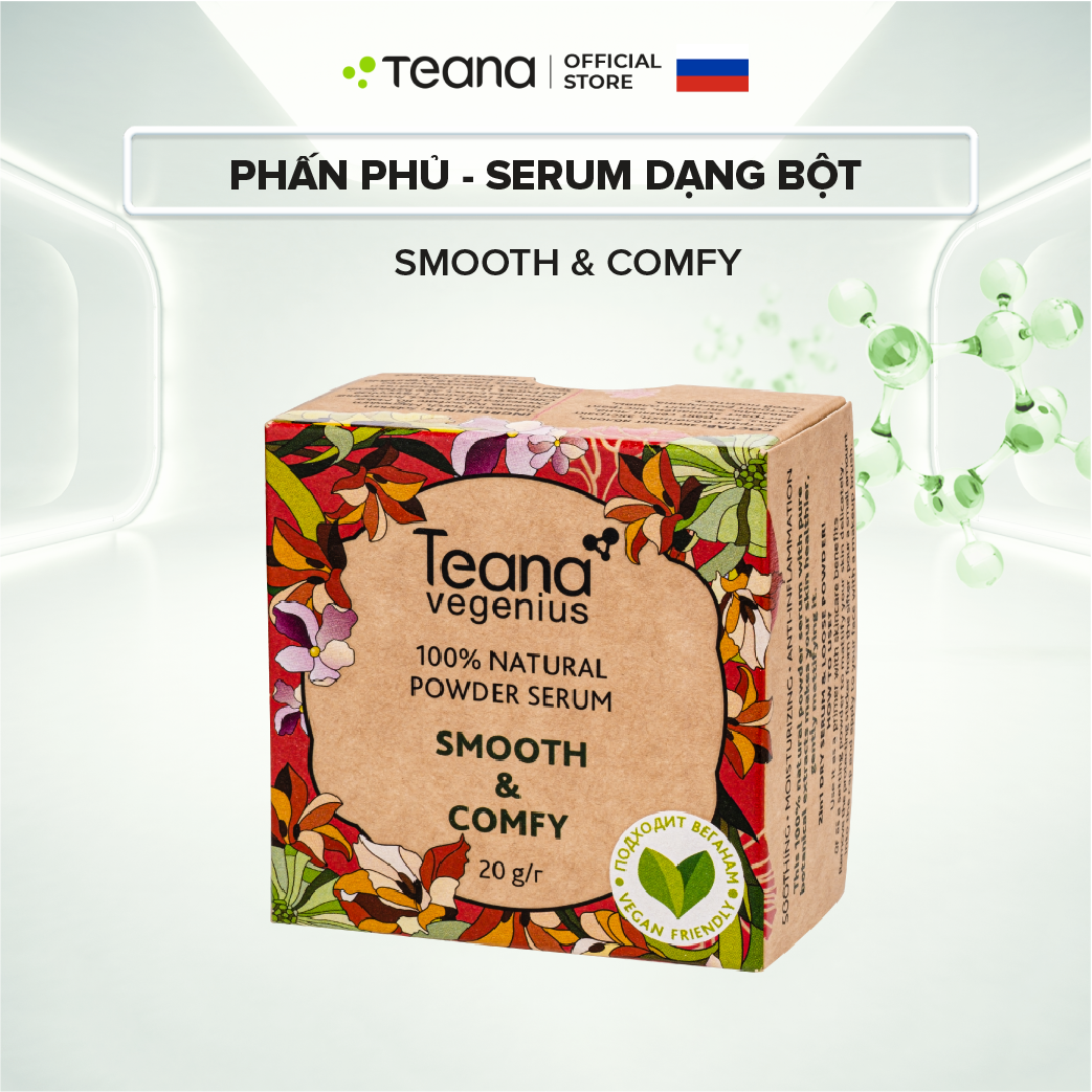Phấn phủ - serum dạng bột Teana Natural Powder Smooth & Comfy