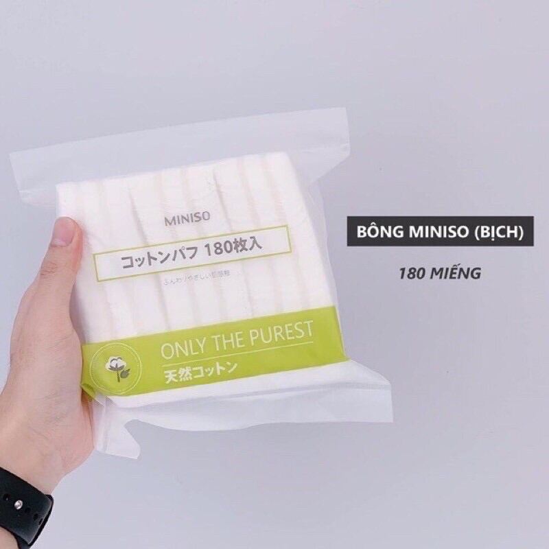 Bông Tẩy Trang Miniso 180 Miếng