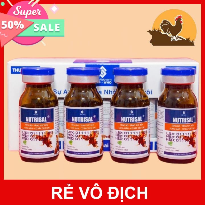 Nutrisal tăng bo tăng sức bền sung mãn cơ bắp dẻo dai - 4 lọ x 10ml