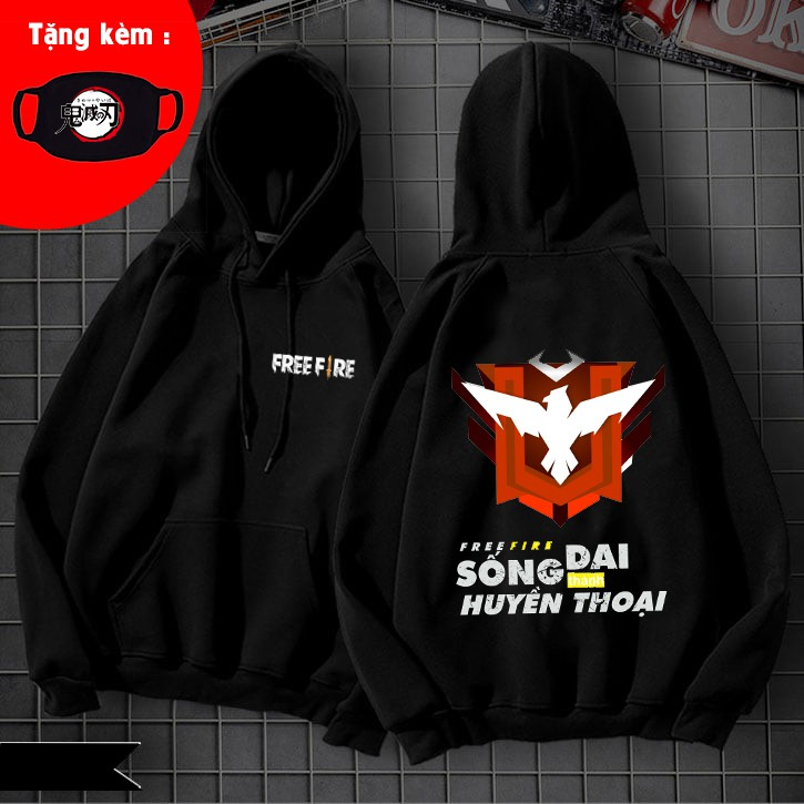 Áo Hoodie Free Fire , áo Free Fire garena dành cho các game thủ có đủ size