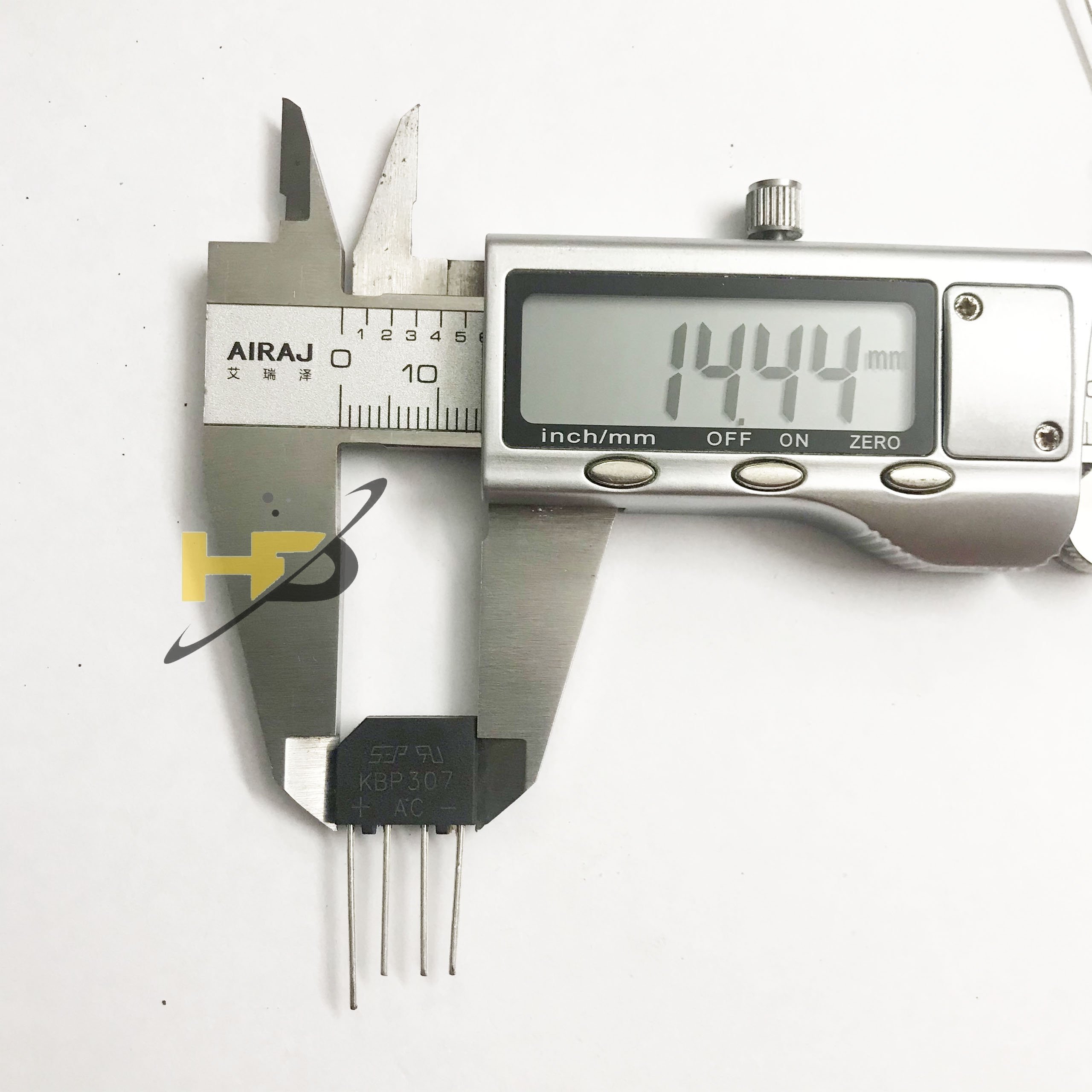 Linh Kiện Điện Tử, Bộ 5 Con Cầu Diode KBP307 3A 700V (Vuông)