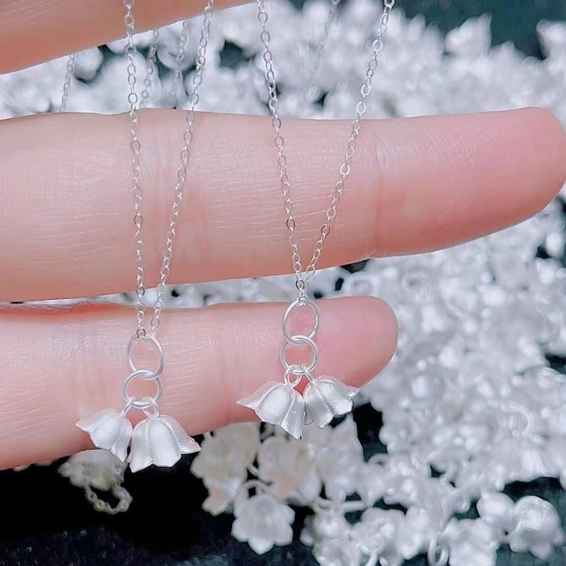 [S925] Charm bạc hoa treo - MH130