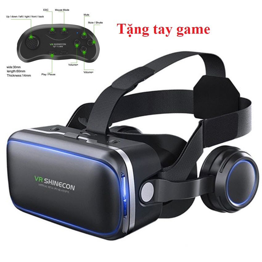 Kính Thực Tế Ảo VR Shinecon 6.0 tặng tay cầm chơi game