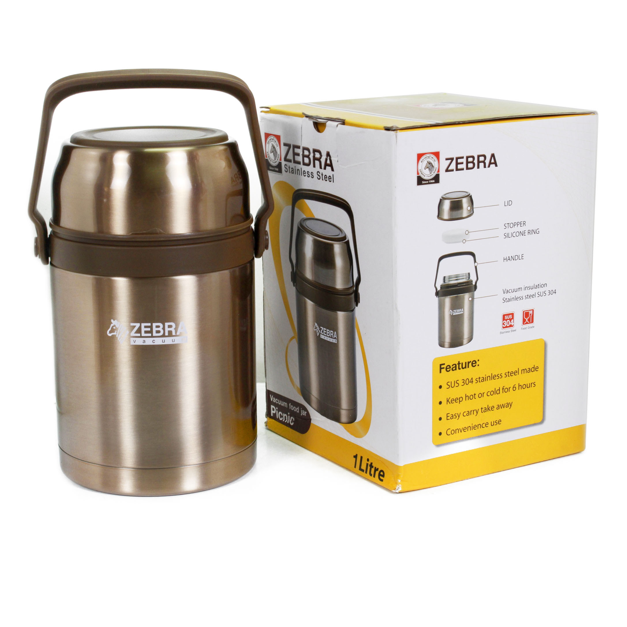 CAMEN GIỮ NHIỆT ZEBRA 1L 152435
