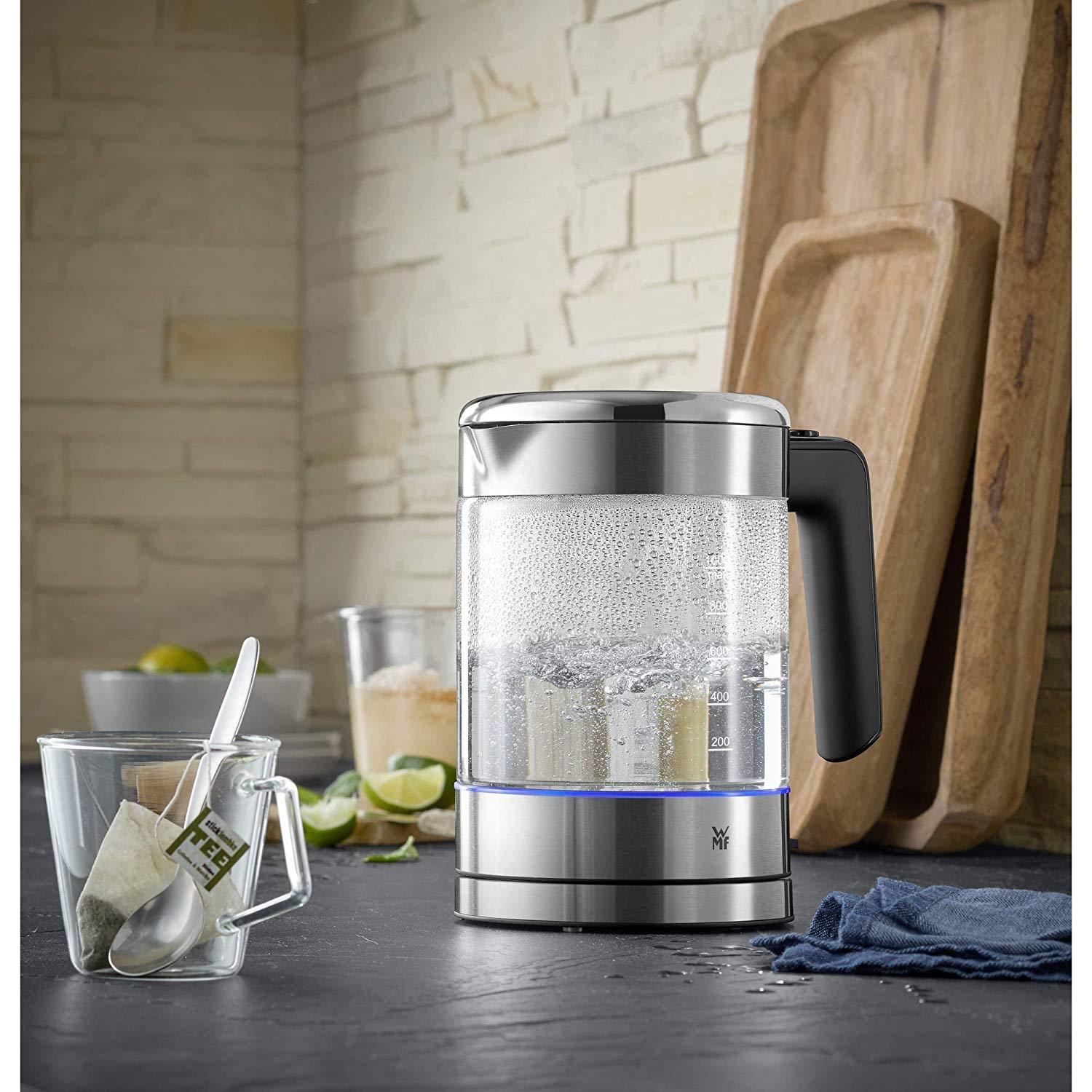 Ấm siêu tốc thủy tinh WMF Kuchenminis, dung tích 1L, 1900W
