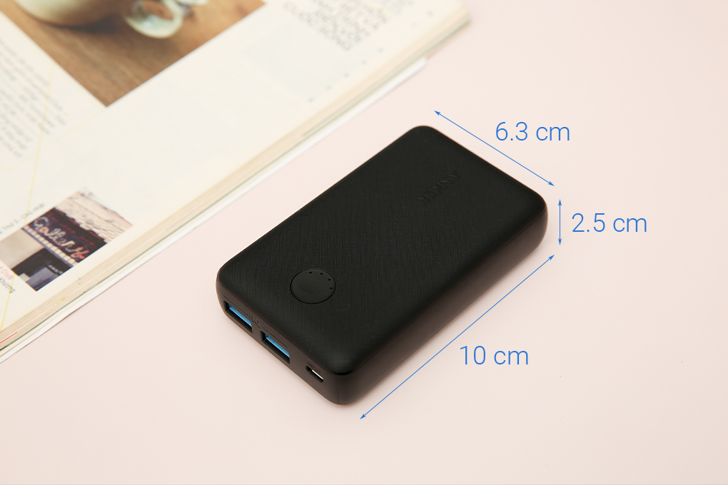 [HCM] A1223 (Tặng kèm cáp sạc) Pin sạc dự phòng 10.000mAh Anker PowerCore Select đen