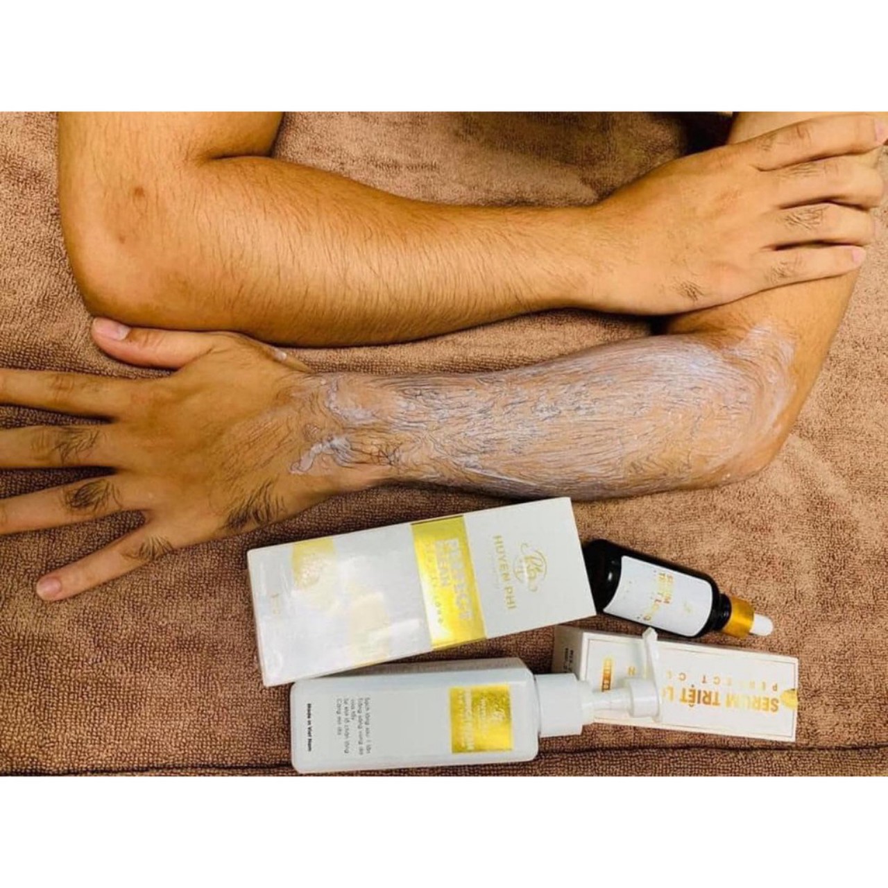 [HCM]Kem tẩy lông Huyền Phi (tặng kèm serum triệt lông)