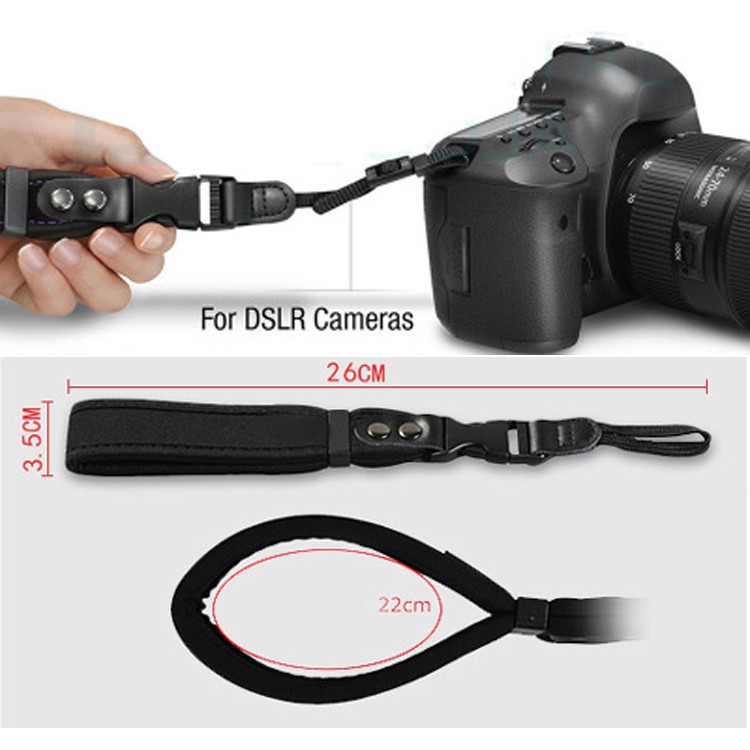 Dây máy ảnh hand strap quick release mềm