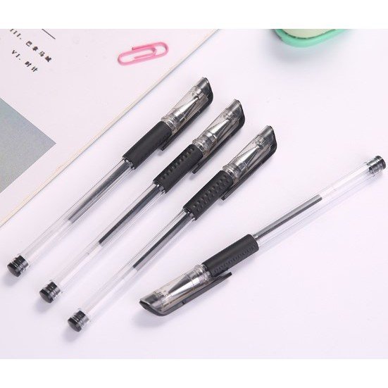 Combo 5 bút gel nước mini - mực xanh, đỏ, đen