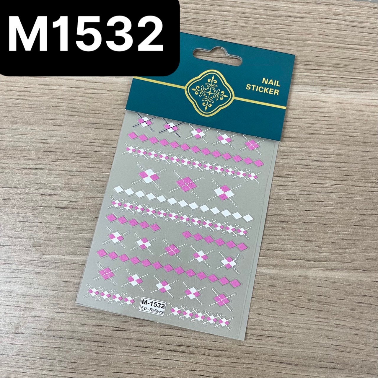 Sticker lụa dán móng nail nghệ thuật , hình Sticker lụa , tấm dán trang trí móng nail cao cấp