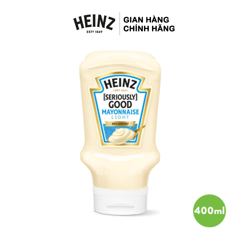 Xốt Mayonnaise Light HEINZ 400ml (Ít Béo) (Date: 05/06/2025)