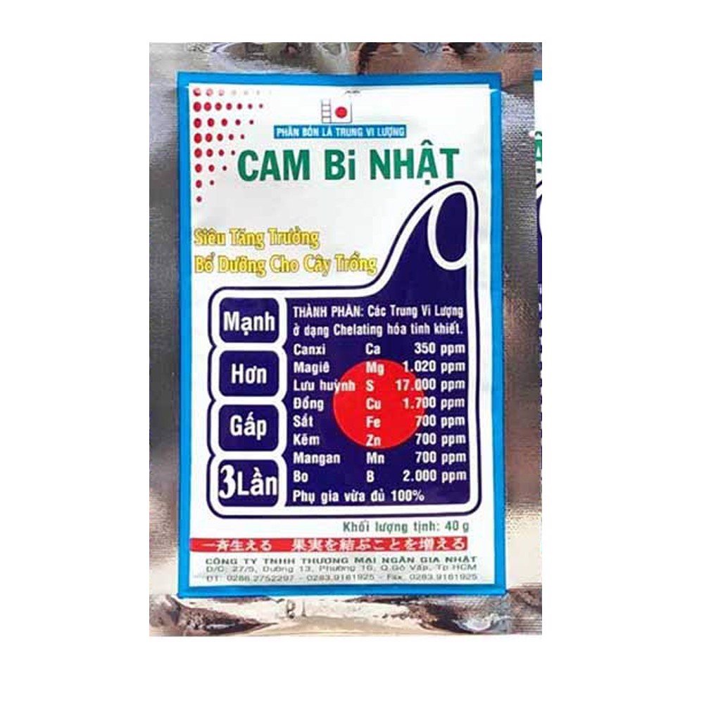 Phân bón lá trung vi lượng Cambi Nhật