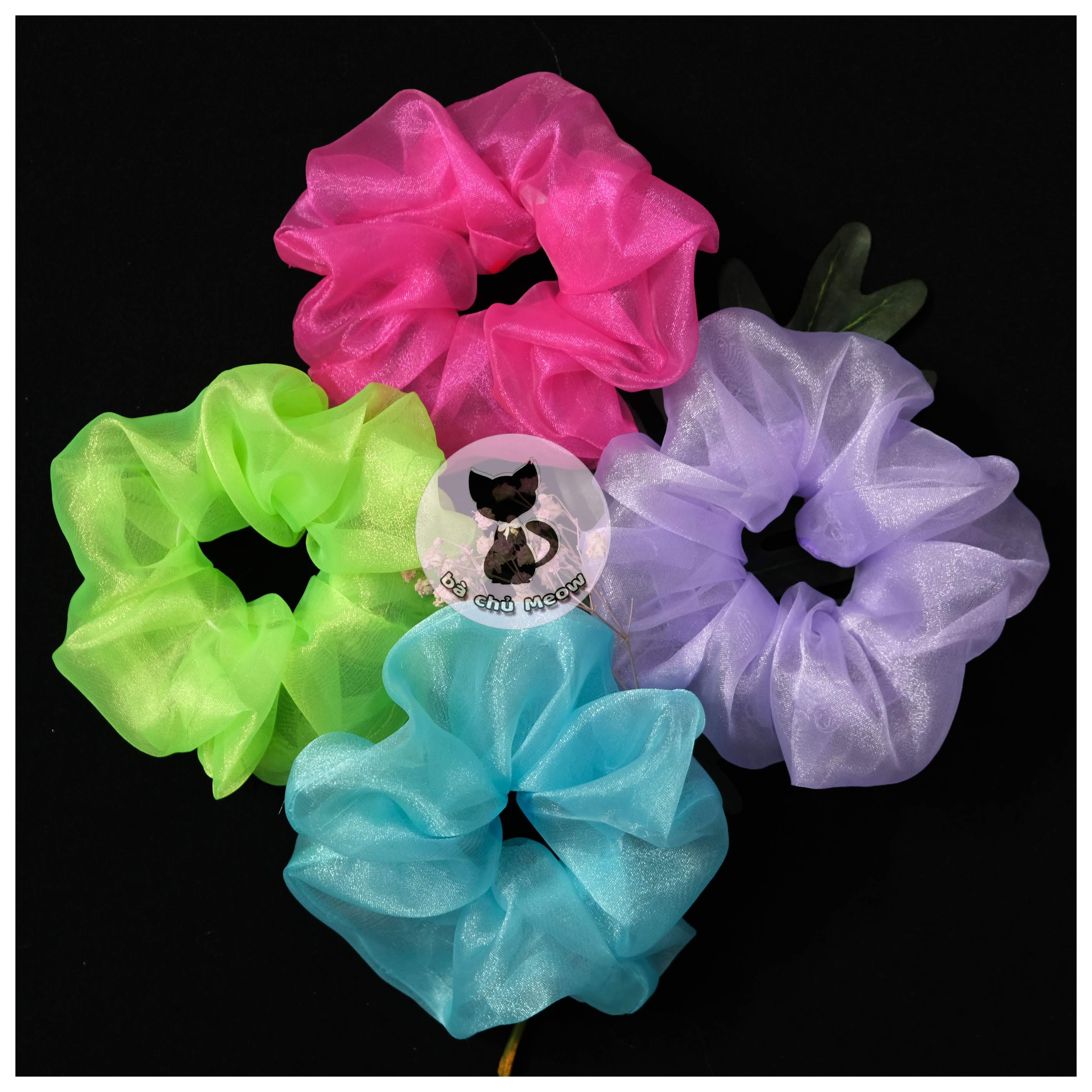 Dây cột tóc - Đồ cột tóc phong cách Vintage - Scrunchies dễ thương