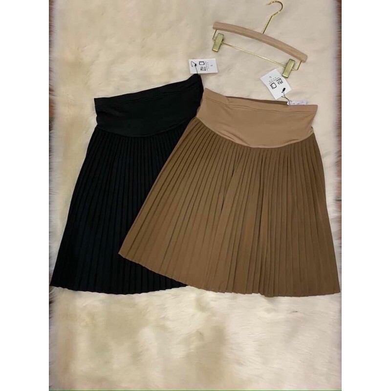 [GIÁ CỰC SỐC] Chân váy bầu xếp ly đẹp MAMADRESS