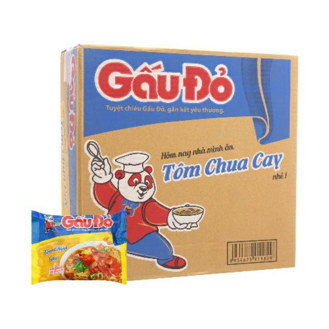 Mỳ gấu đỏ tôm chua cay