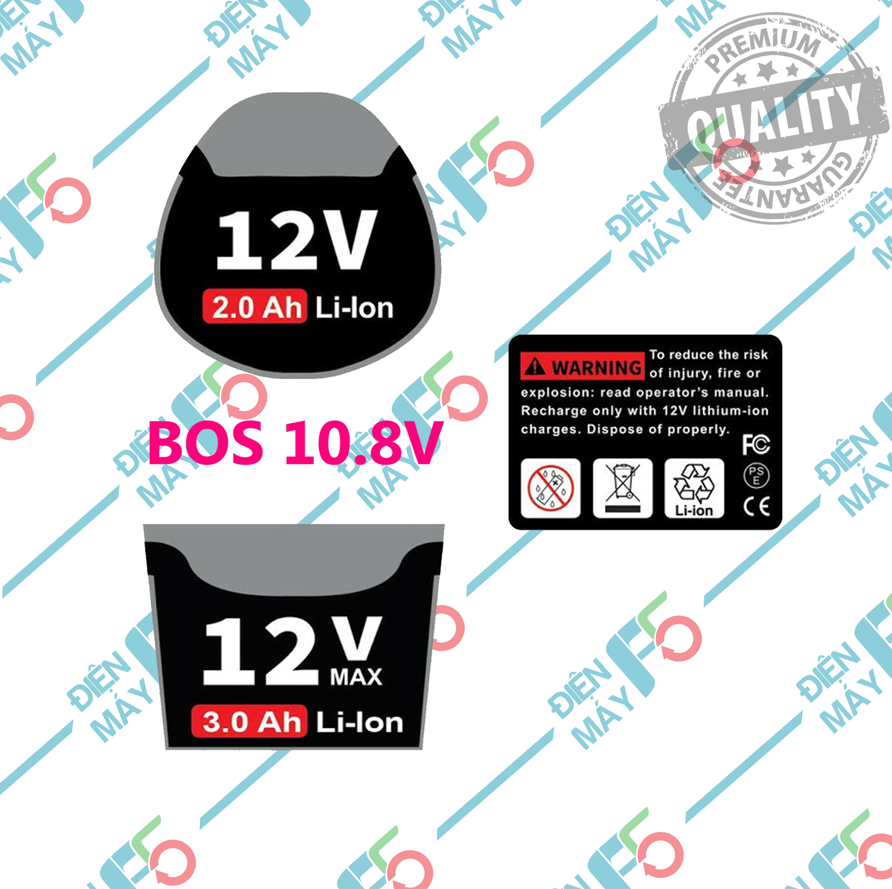 DMF5 Tem dán trang trí vỏ pin các loại