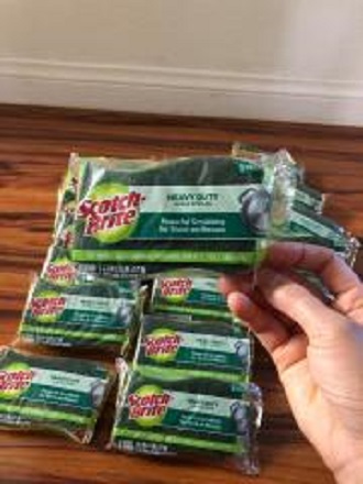 Scotch-Brite Set 5 Miếng bọt biển rửa chén đĩa, hàng Mỹ