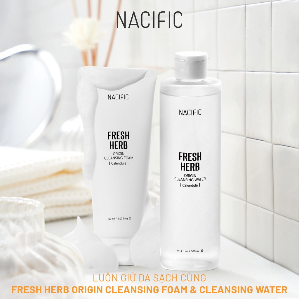 Sữa Rửa Mặt Tạo Bọt NACIFIC Fresh Herb Origin Cleansing Foam Calendula 150ml