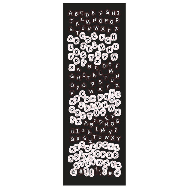 Sticker chữ cái - alphabet stickers