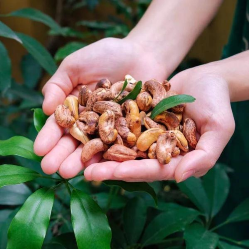 Roasted cashew nuts salt raw silk 500gr