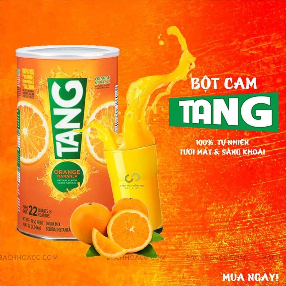 Bột Pha Nước Cam Tang Orange Naranja 2.04 Kg [DATE 03/2025]