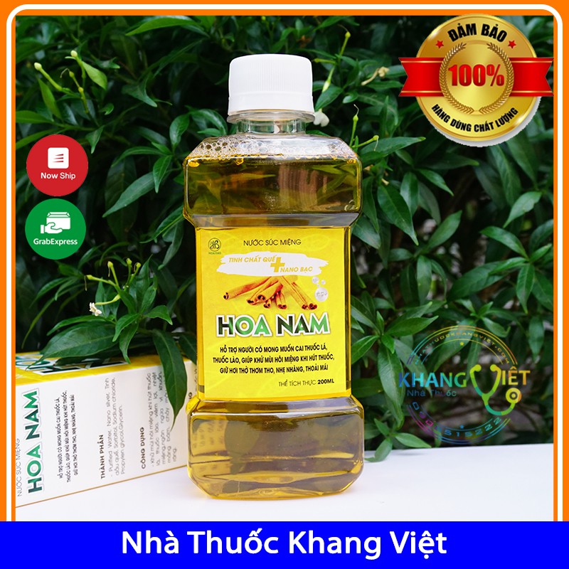 Nước Súc Miệng Cai Thuốc Hoa Nam